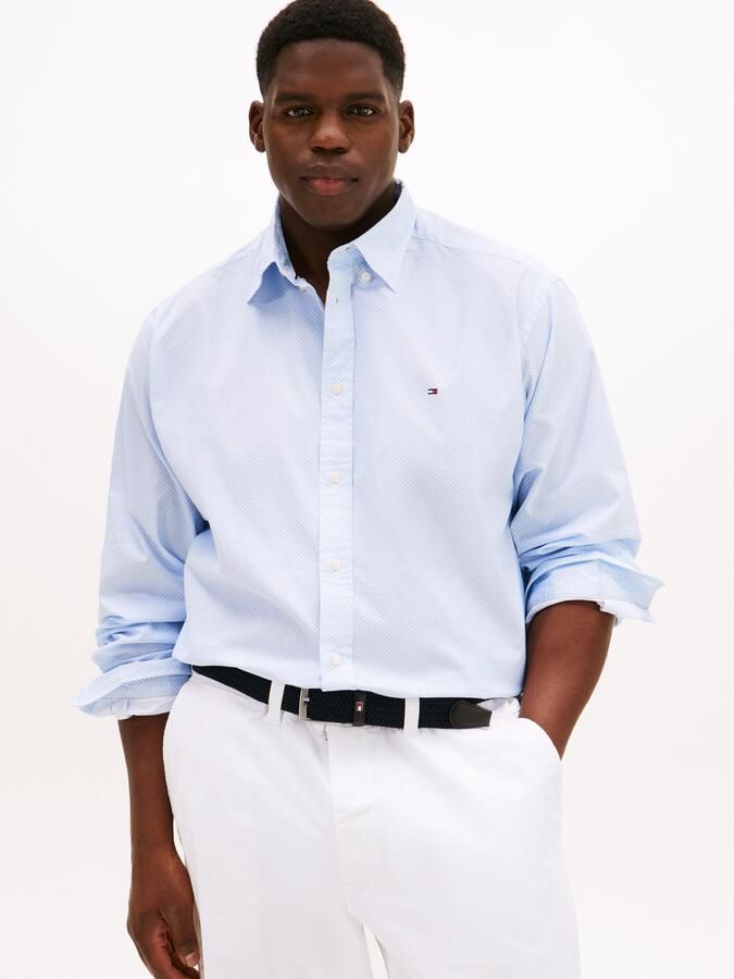 Tommy Hilfiger Overhemd met lange mouwen BT-FLEX POPLIN MICRO Grote maten button-down kraag zakelijk overhemd regular fit - Foto 5
