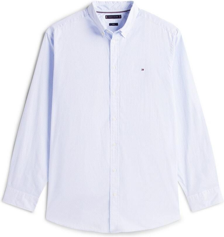 Tommy Hilfiger Overhemd met lange mouwen BT-FLEX POPLIN MICRO Grote maten button-down kraag zakelijk overhemd regular fit