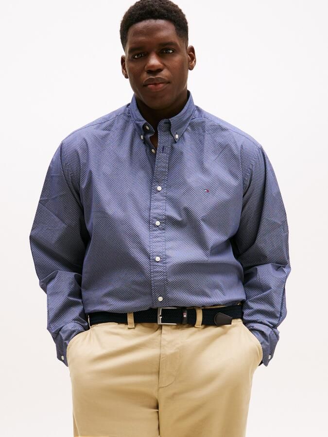 Tommy Hilfiger Overhemd met lange mouwen BT-FLEX POPLIN MICRO Grote maten button-down kraag zakelijk overhemd regular fit - Foto 5