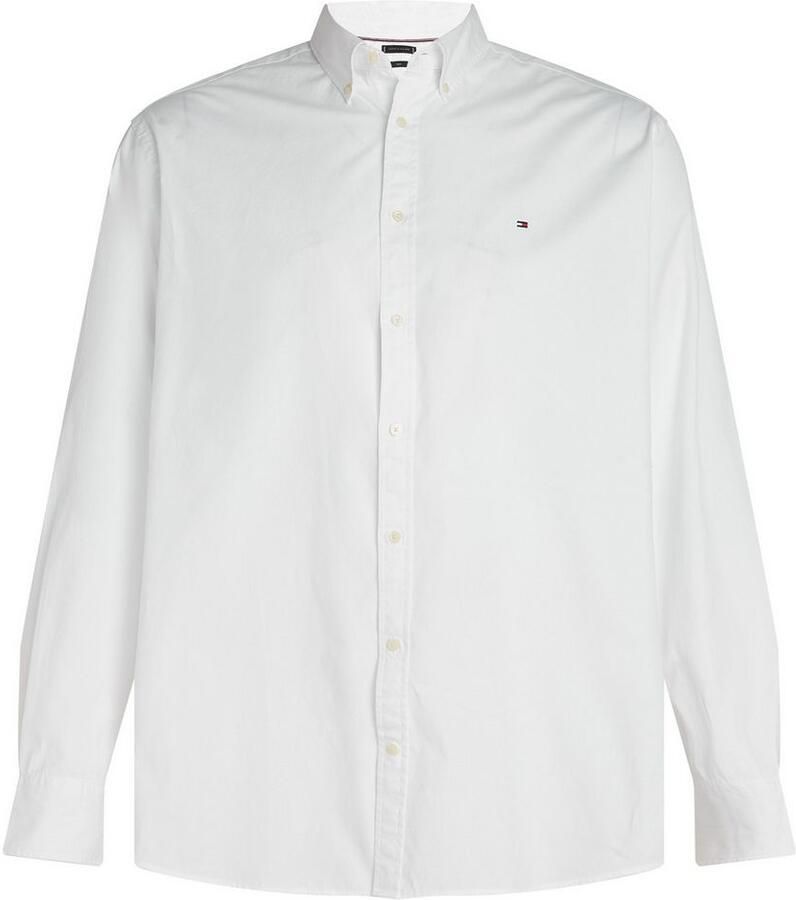 Tommy Hilfiger Overhemd met lange mouwen BT-FLEX POPLIN SOLID Grote maten regular fit