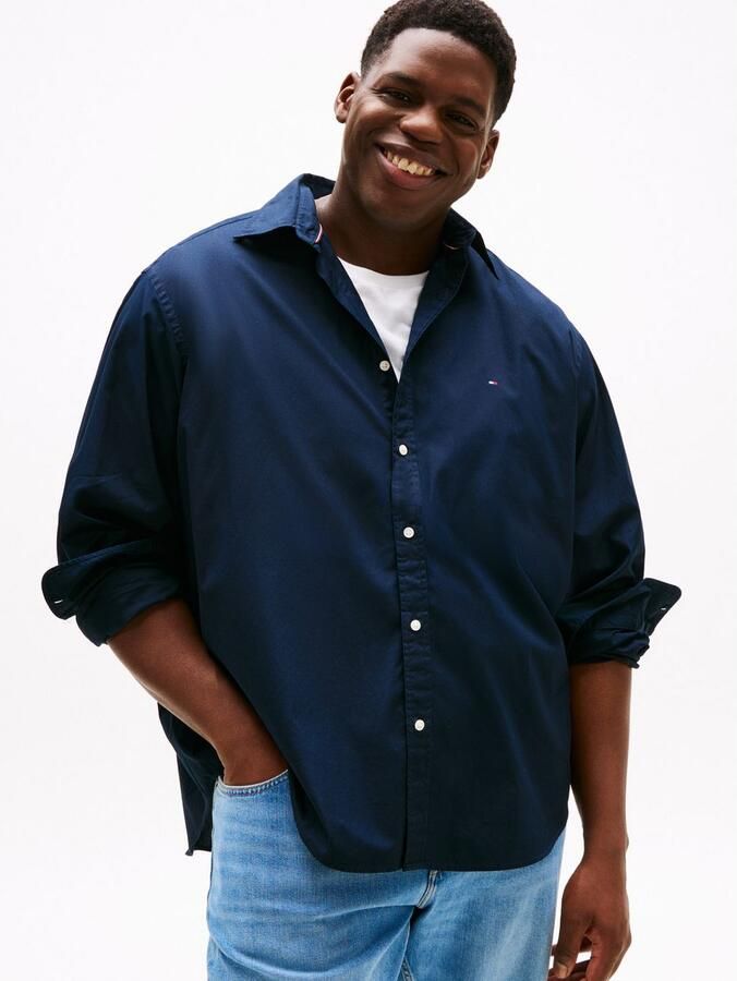 Tommy Hilfiger Overhemd met lange mouwen BT-FLEX POPLIN SOLID Grote maten regular fit - Foto 6