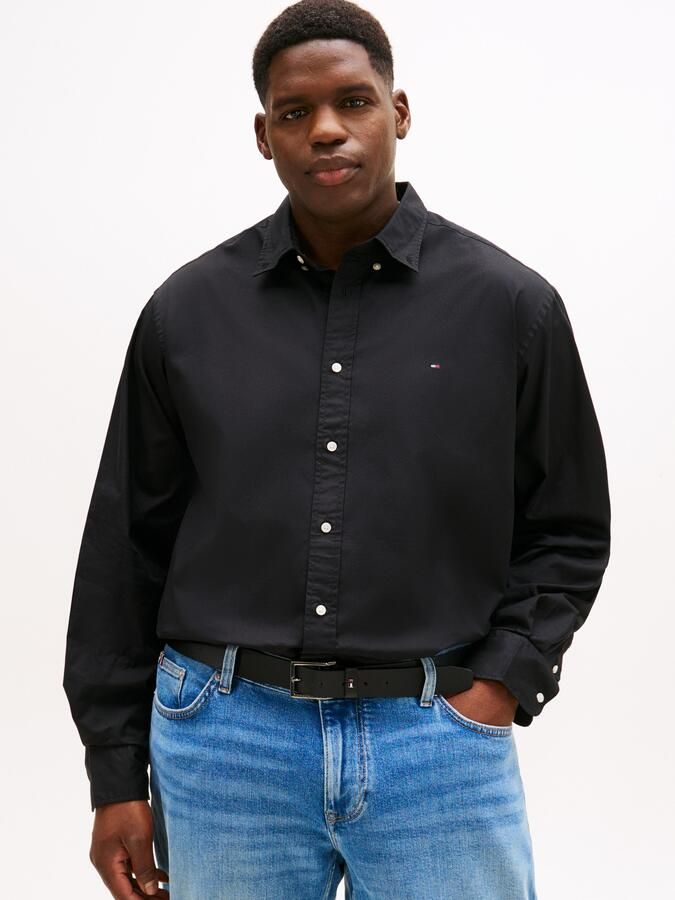Tommy Hilfiger Overhemd met lange mouwen BT-FLEX POPLIN SOLID Grote maten regular fit - Foto 4