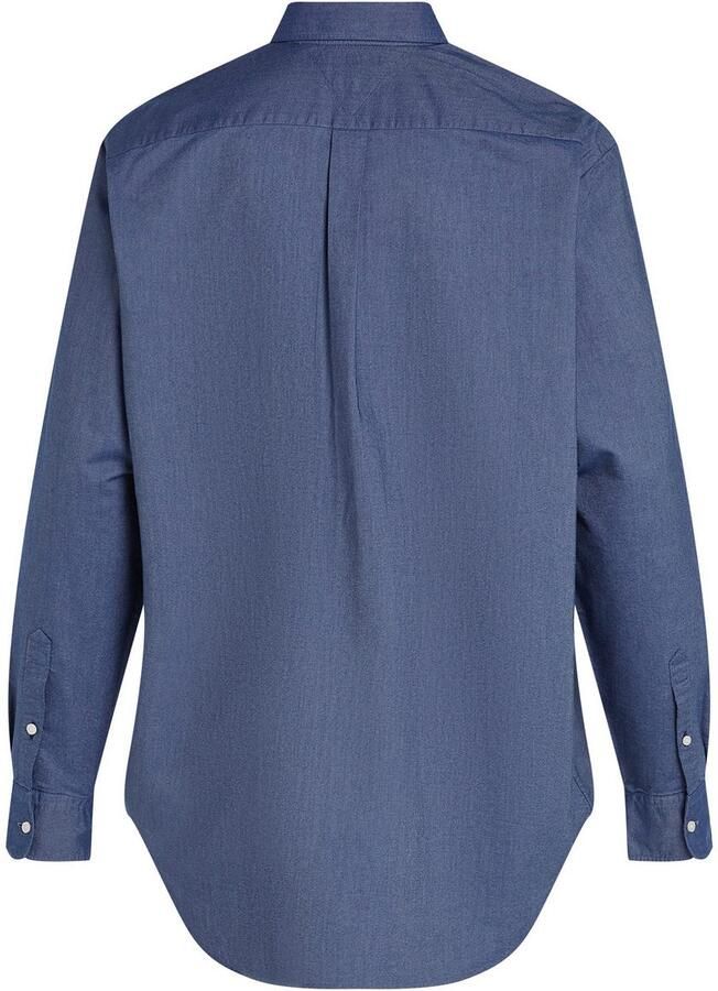 Tommy Hilfiger Overhemd met lange mouwen BT-SOLID HERITAGE OXFORD S-B in grote maten logoborduring - Foto 4