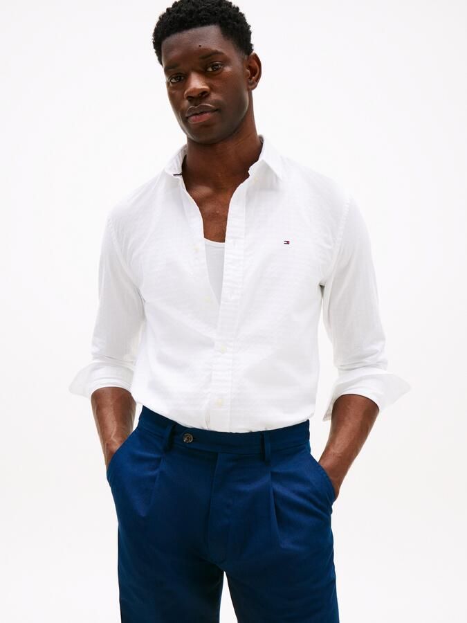 Tommy Hilfiger Overhemd met lange mouwen DOBBY STRUCTURE RF SHIRT - Foto 8