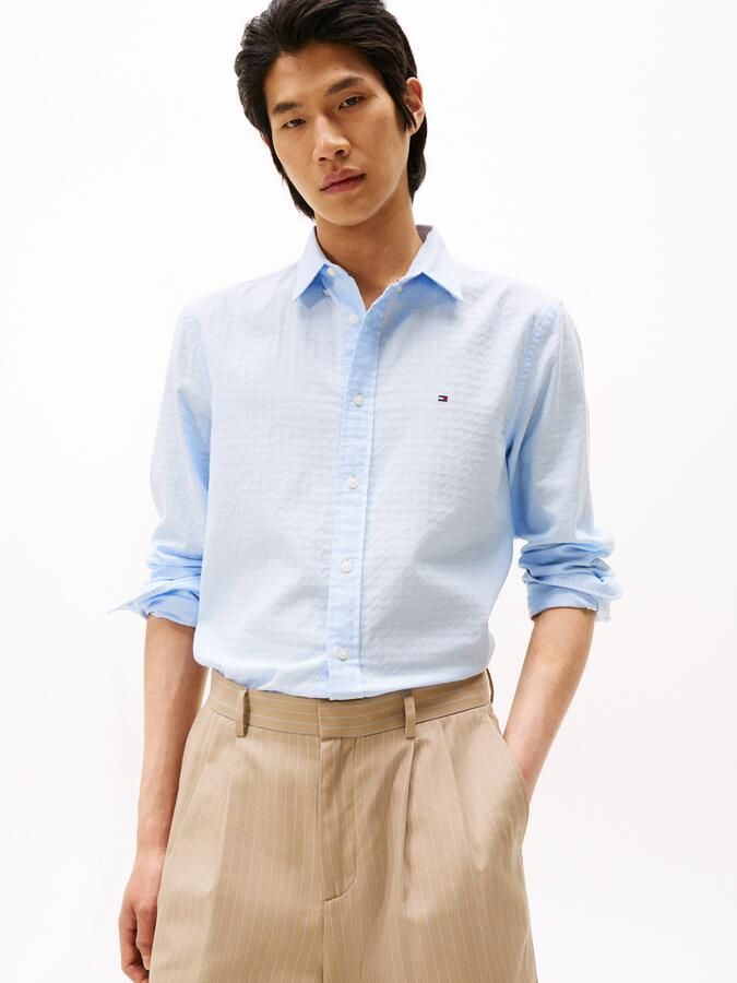 Tommy Hilfiger Overhemd met lange mouwen DOBBY STRUCTURE RF SHIRT - Foto 8
