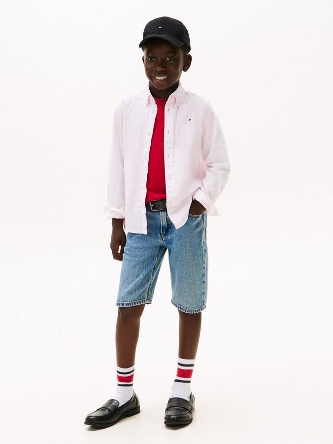 Tommy Hilfiger Overhemd met lange mouwen FLAG OXFORD SHIRT LS - Foto 5