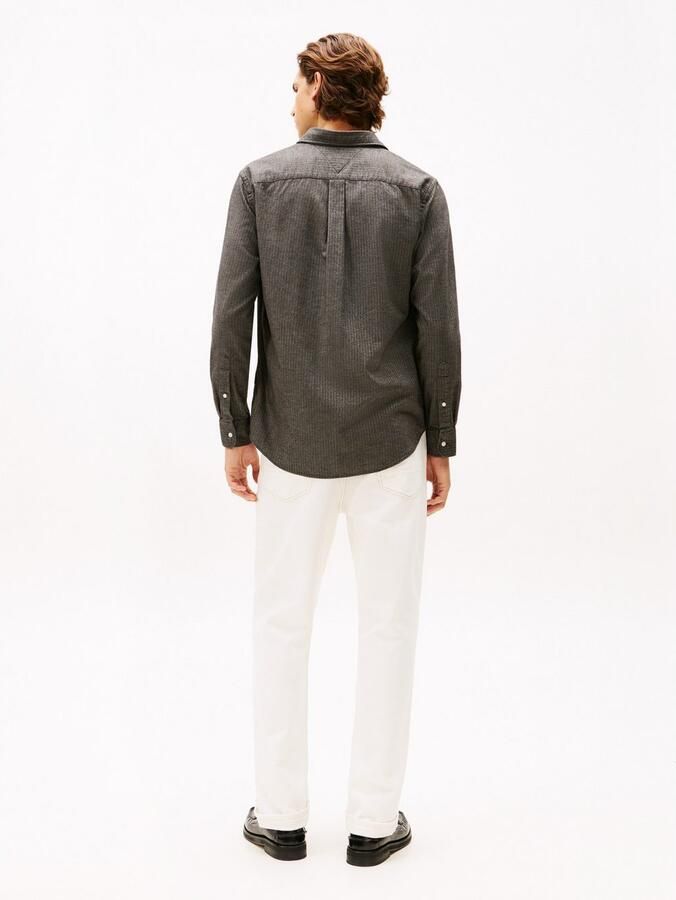 Tommy Hilfiger Overhemd met lange mouwen FLANNEL HERRINGBONE SHIRT - Foto 4