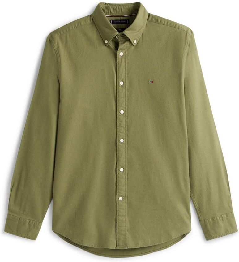 Tommy Hilfiger Overhemd met lange mouwen FLEX FLANNEL SOLID SHIRT