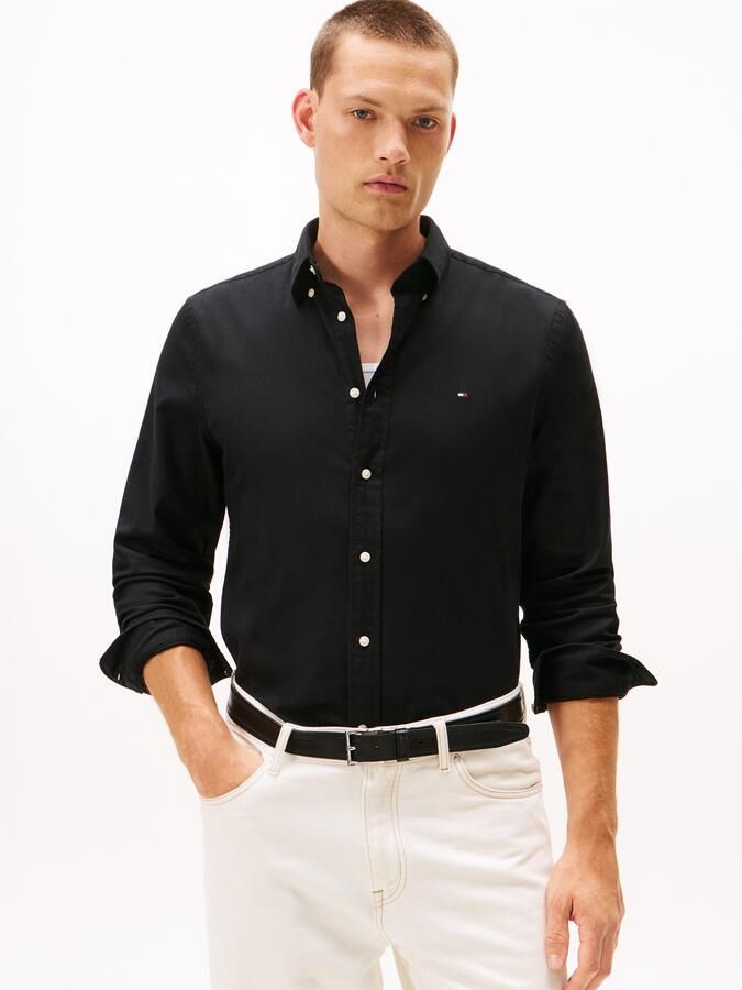 Tommy Hilfiger Overhemd met lange mouwen FLEX FLANNEL SOLID SHIRT - Foto 5