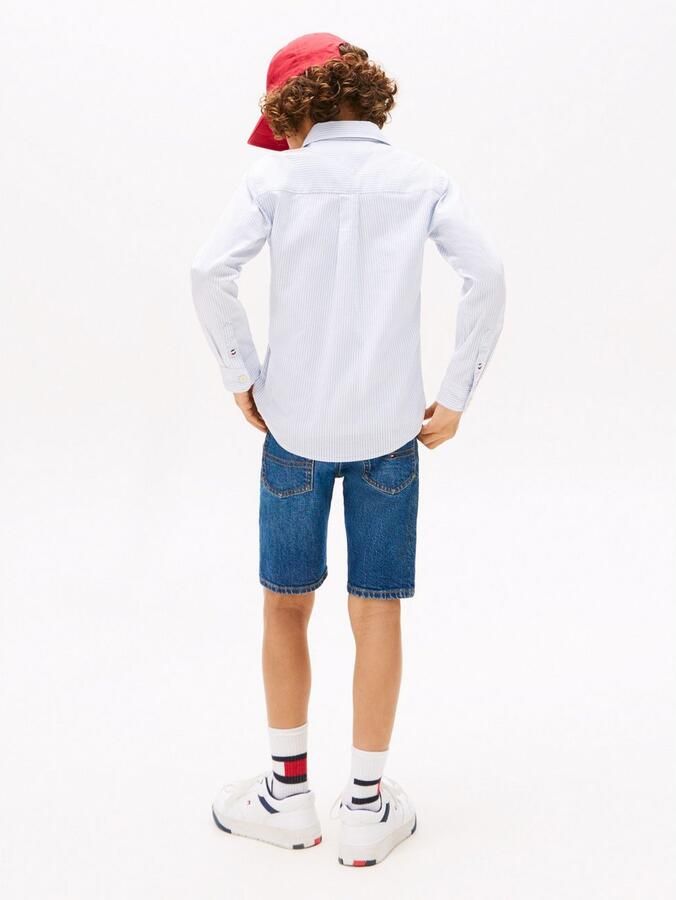 Tommy Hilfiger Overhemd met lange mouwen FLEX ITHACA SHIRT LS met streepjespatroon logo-borduursel - Foto 6