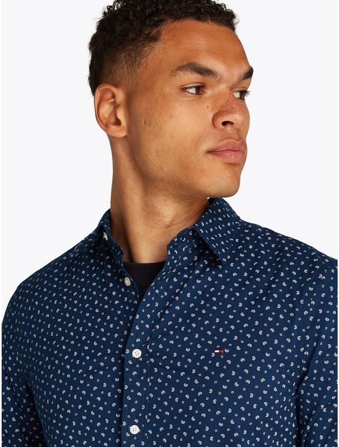 Tommy Hilfiger Overhemd met lange mouwen FLEX POPLIN AOP SF SHIRT