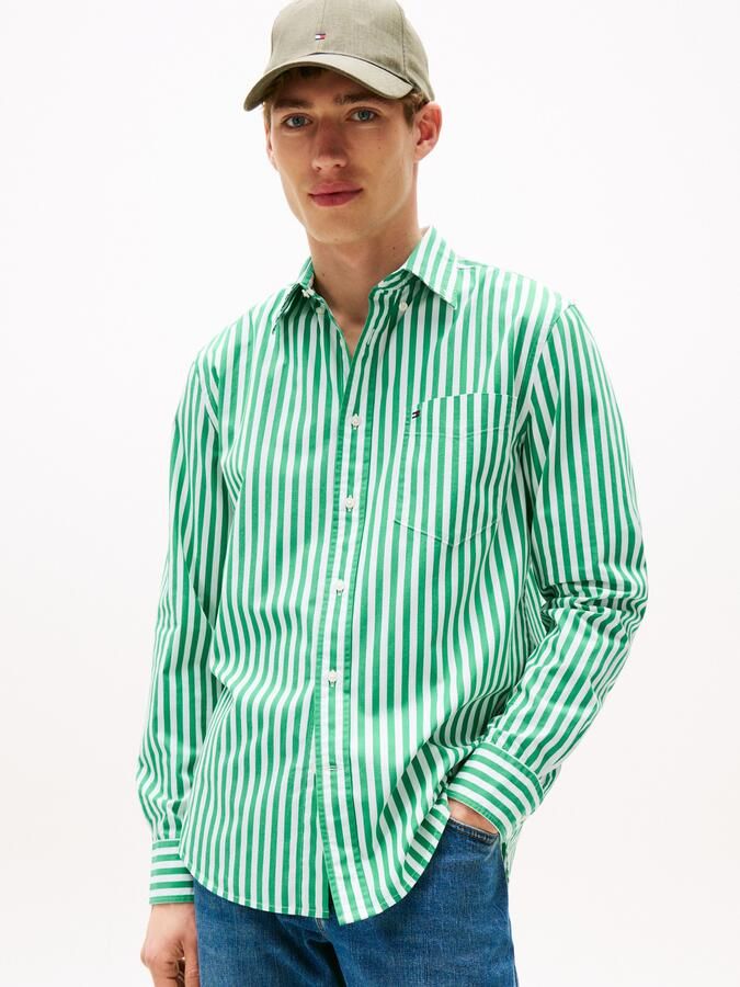 Tommy Hilfiger Overhemd met lange mouwen FLEX POPLIN BOLD STRIPE SHIRT - Foto 8