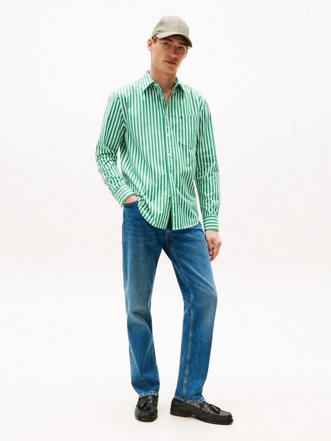 Tommy Hilfiger Overhemd met lange mouwen FLEX POPLIN BOLD STRIPE SHIRT - Foto 3