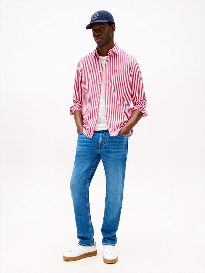 Tommy Hilfiger Overhemd met lange mouwen FLEX POPLIN BOLD STRIPE SHIRT - Foto 6