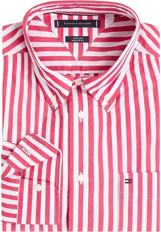 Tommy Hilfiger Overhemd met lange mouwen FLEX POPLIN BOLD STRIPE SHIRT - Foto 4