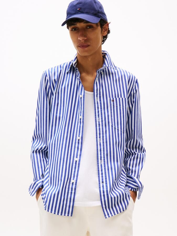 Tommy Hilfiger Overhemd met lange mouwen FLEX POPLIN BOLD STRIPE SHIRT - Foto 8