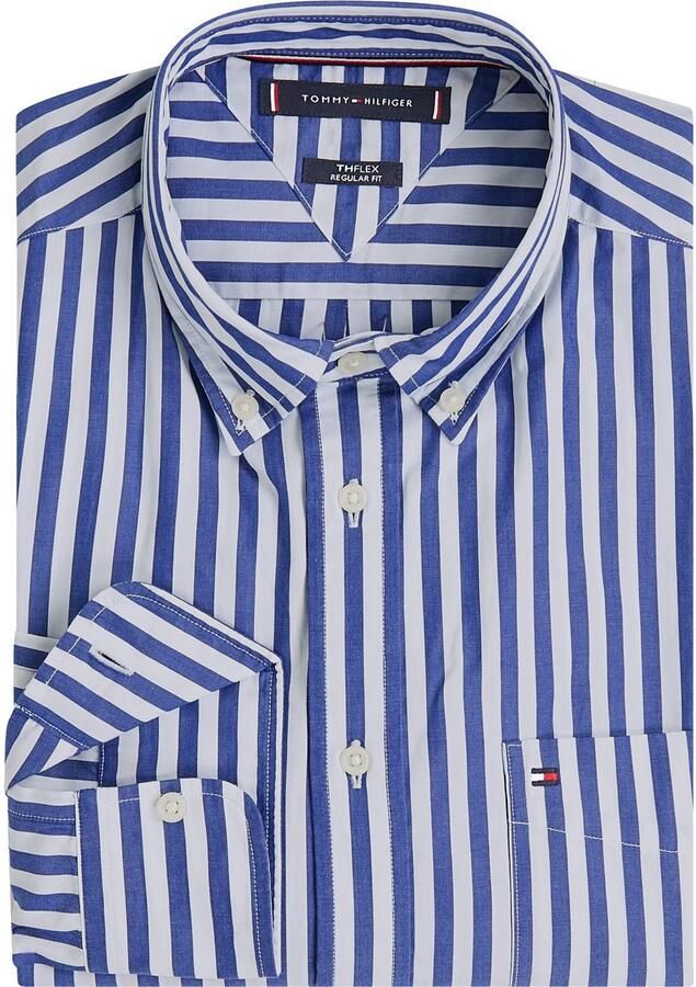 Tommy Hilfiger Overhemd met lange mouwen FLEX POPLIN BOLD STRIPE SHIRT - Foto 5