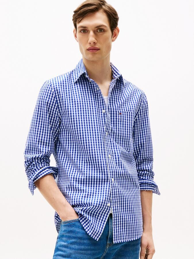 Tommy Hilfiger Overhemd met lange mouwen FLEX POPLIN GINGHAM SHIRT - Foto 8