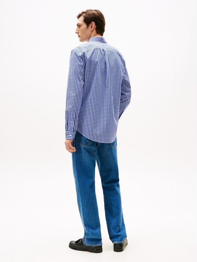 Tommy Hilfiger Overhemd met lange mouwen FLEX POPLIN GINGHAM SHIRT - Foto 4