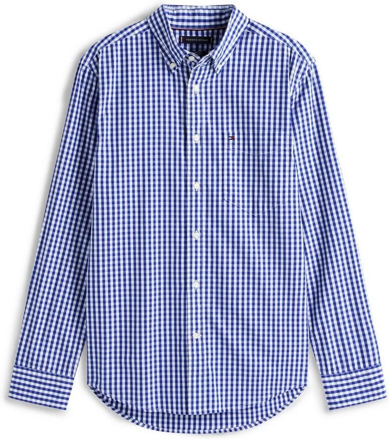 Tommy Hilfiger Overhemd met lange mouwen FLEX POPLIN GINGHAM SHIRT