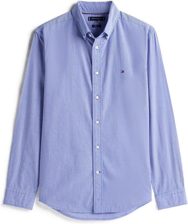 Tommy Hilfiger Overhemd met lange mouwen FLEX POPLIN MICRO GINGHAM met vichy ruit button-down kraag regular fit