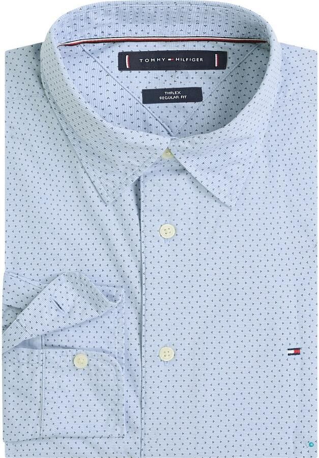 Tommy Hilfiger Overhemd met lange mouwen FLEX POPLIN MINI PRINT RF SHIRT - Foto 5