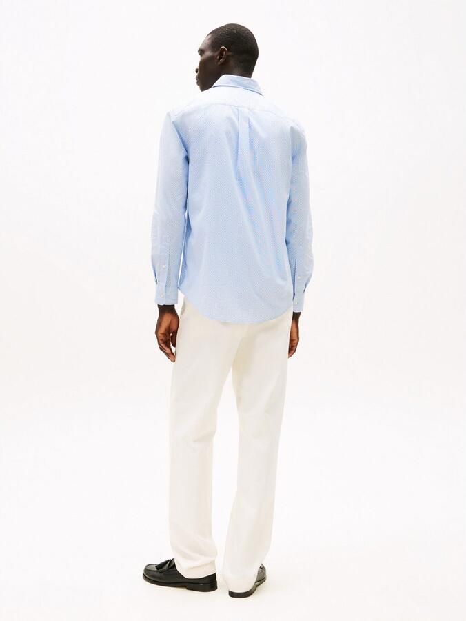 Tommy Hilfiger Overhemd met lange mouwen FLEX POPLIN MINI PRINT RF SHIRT - Foto 4