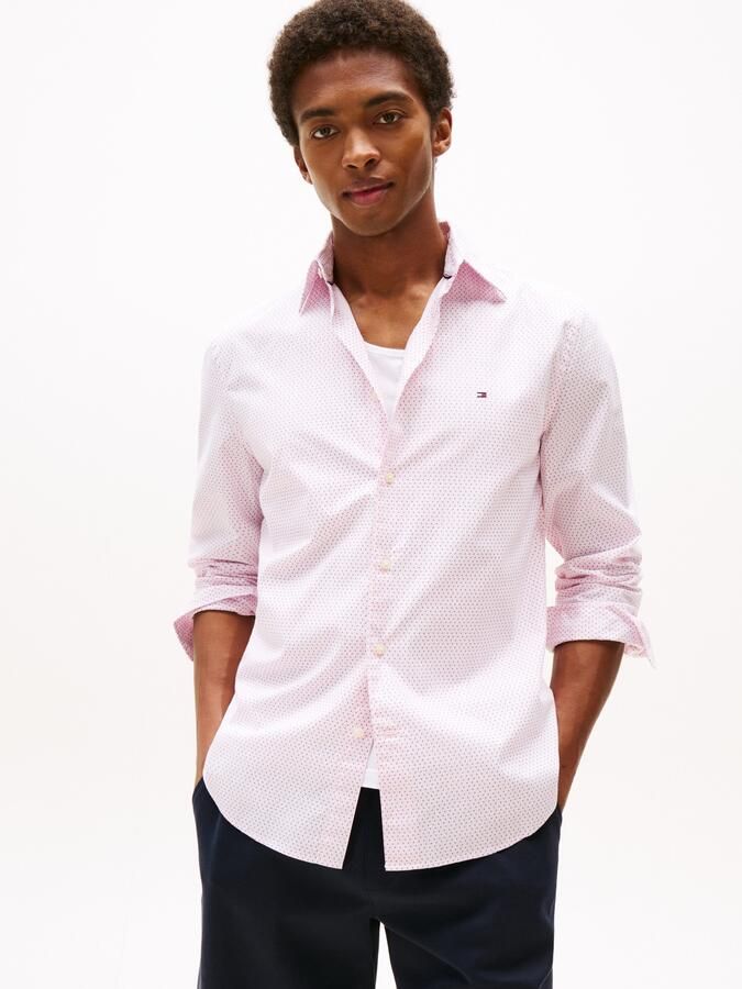 Tommy Hilfiger Overhemd met lange mouwen FLEX POPLIN MINI PRINT RF SHIRT - Foto 9