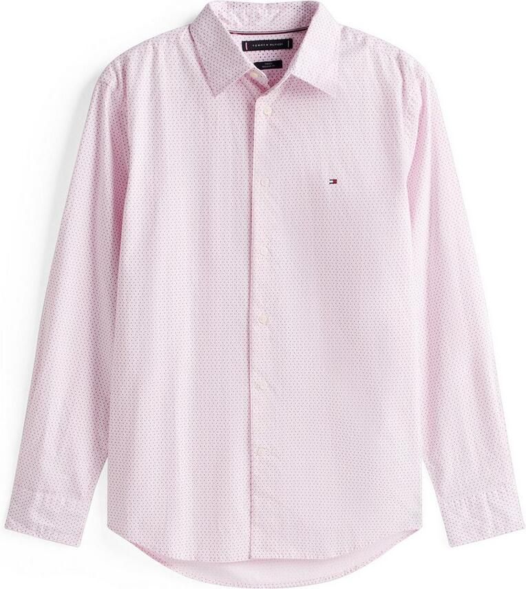 Tommy Hilfiger Overhemd met lange mouwen FLEX POPLIN MINI PRINT RF SHIRT