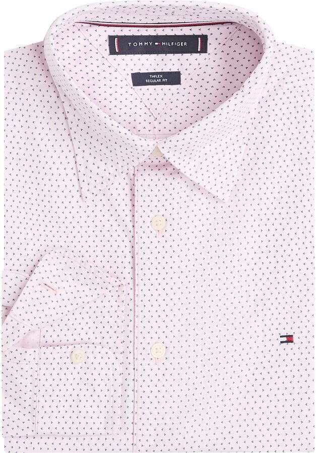 Tommy Hilfiger Overhemd met lange mouwen FLEX POPLIN MINI PRINT RF SHIRT - Foto 5
