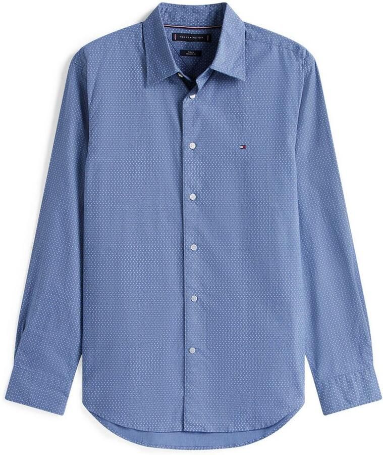 Tommy Hilfiger Overhemd met lange mouwen FLEX POPLIN MINI PRINT RF SHIRT