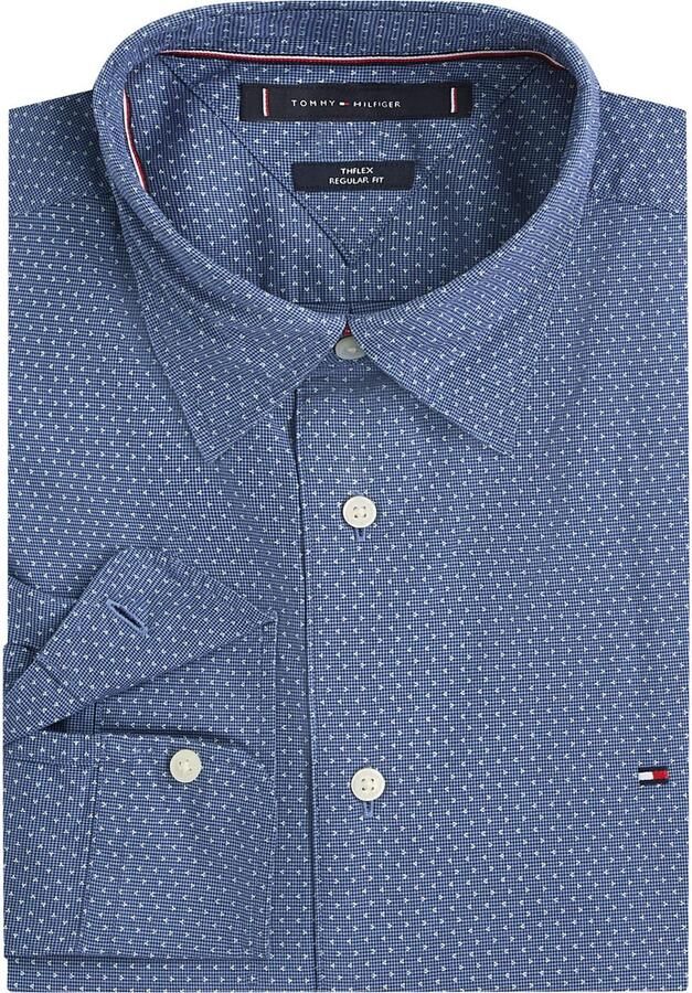 Tommy Hilfiger Overhemd met lange mouwen FLEX POPLIN MINI PRINT RF SHIRT - Foto 6
