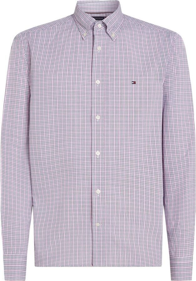 Tommy Hilfiger Overhemd met lange mouwen FLEX POPLIN SMALL TARTAN SHIRT regular fit kleinkariert button-down-kraag - Foto 6