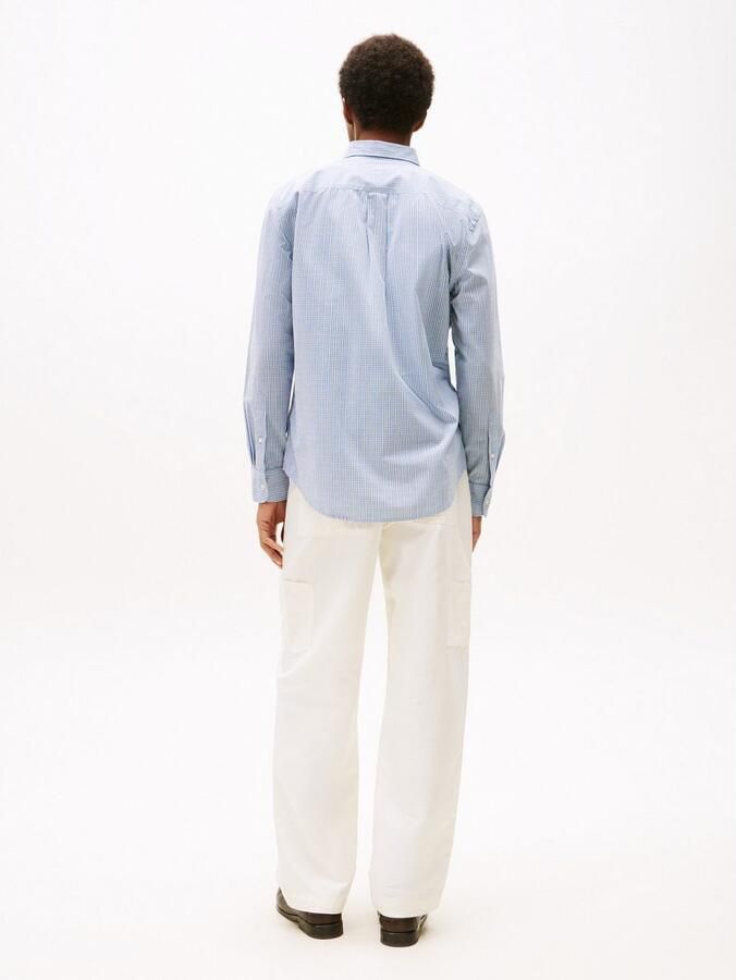 Tommy Hilfiger Overhemd met lange mouwen FLEX POPLIN SMALL TARTAN SHIRT regular fit kleinkariert button-down-kraag - Foto 4