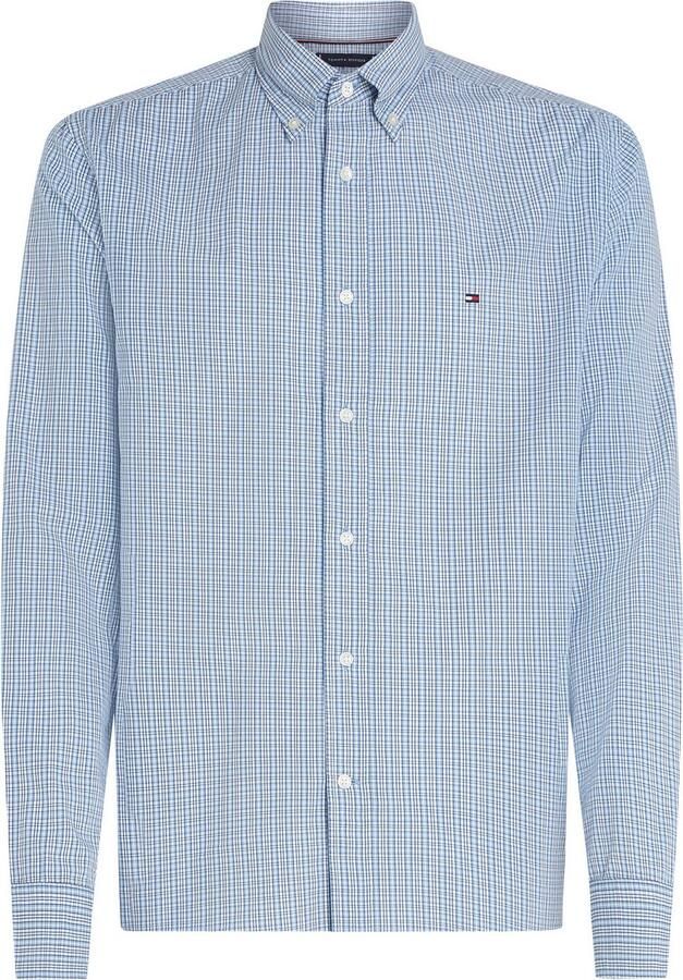 Tommy Hilfiger Overhemd met lange mouwen FLEX POPLIN SMALL TARTAN SHIRT regular fit kleinkariert button-down-kraag - Foto 6