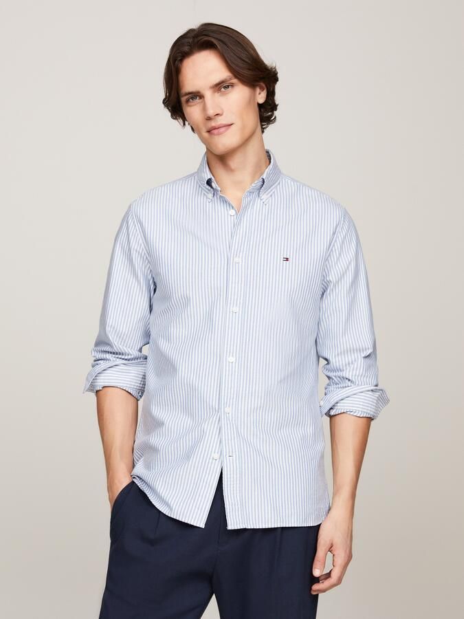 Tommy Hilfiger Regular fit vrijetijdsoverhemd met logostitching model 'OXFORD' - Foto 10