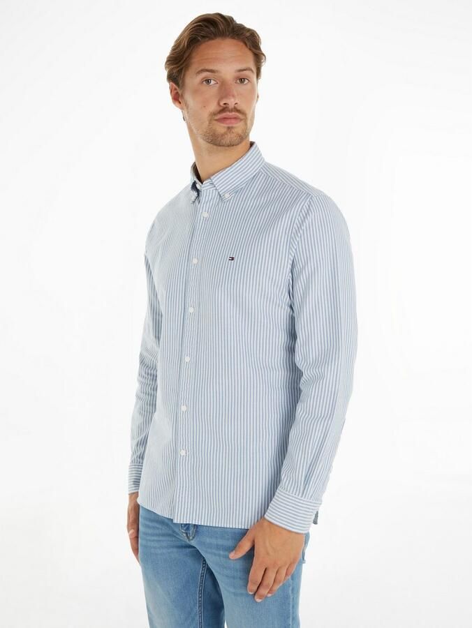 Tommy Hilfiger Regular fit vrijetijdsoverhemd met logostitching model 'OXFORD' - Foto 5