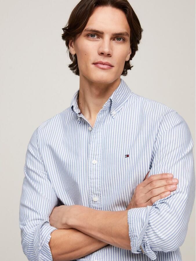 Tommy Hilfiger Regular fit vrijetijdsoverhemd met logostitching model 'OXFORD' - Foto 7