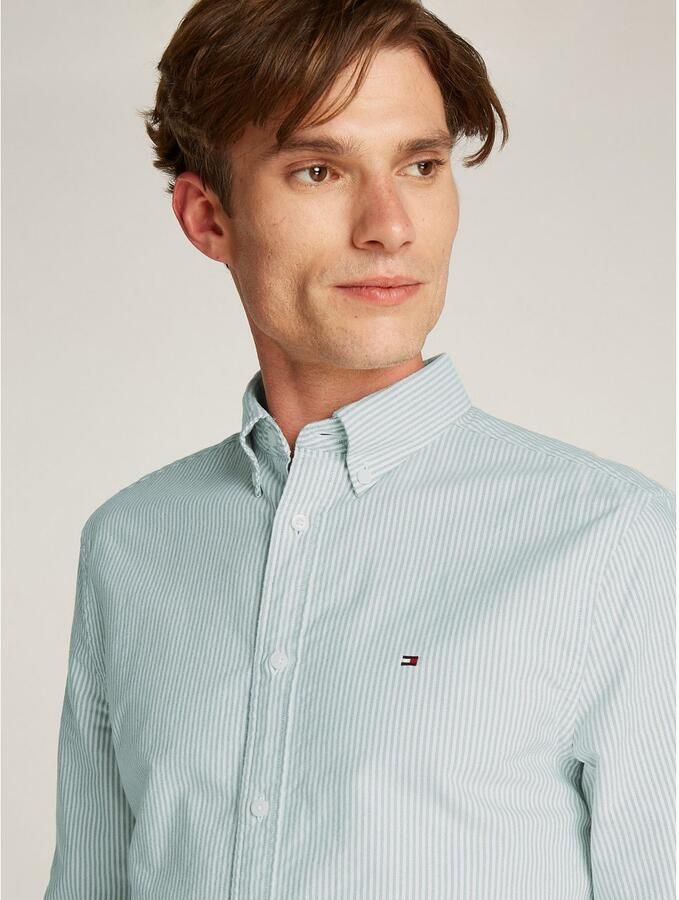 Tommy Hilfiger Overhemd met lange mouwen HERITAGE OXFORD STRIPE RF SHIRT - Foto 4