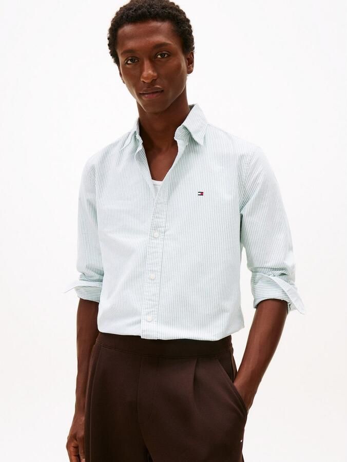 Tommy Hilfiger Overhemd met lange mouwen HERITAGE OXFORD STRIPE RF SHIRT - Foto 7