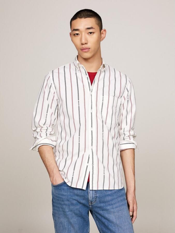 Tommy Hilfiger Overhemd met lange mouwen HILFIGER DOUBLE STP RF SHIRT - Foto 5