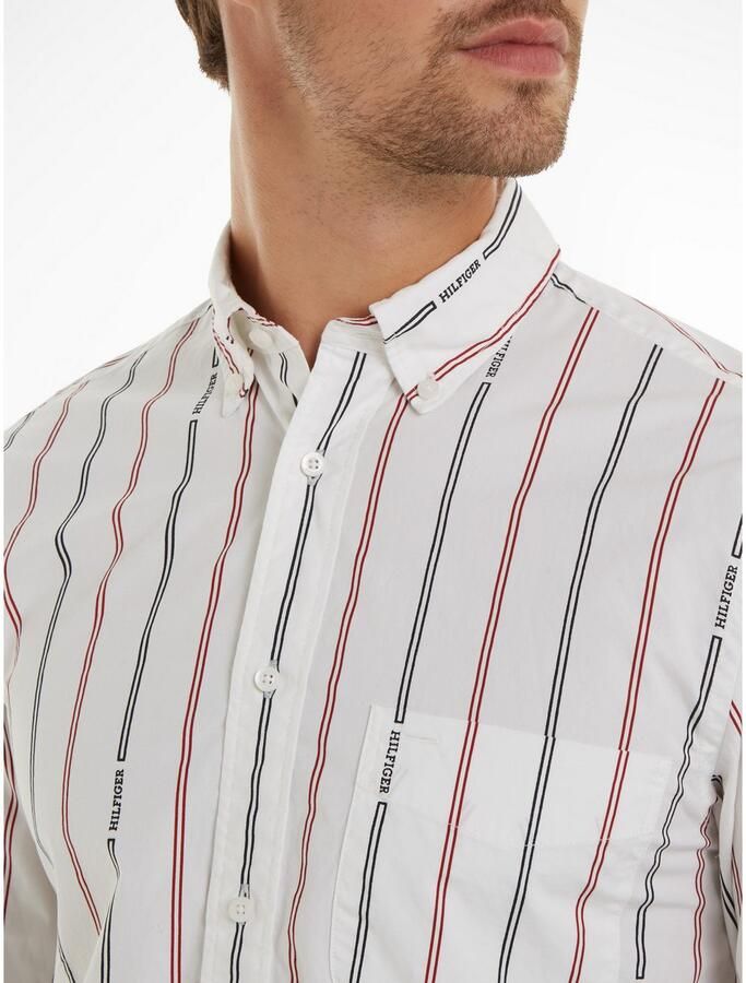 Tommy Hilfiger Overhemd met lange mouwen HILFIGER DOUBLE STP RF SHIRT