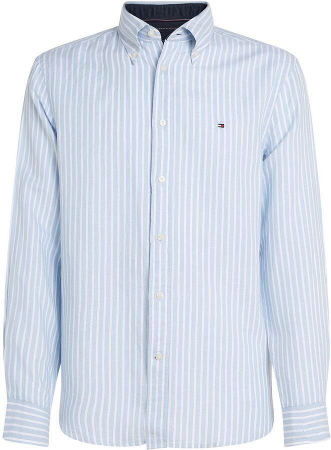 Tommy Hilfiger Regular fit vrijetijdsoverhemd van een mix van katoen en linnen - Foto 4