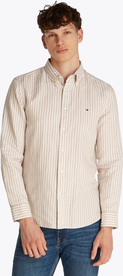 Tommy Hilfiger Overhemd met lange mouwen LINEN BLEND BOLD STRIPE - Foto 6
