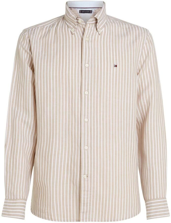 Tommy Hilfiger Overhemd met lange mouwen LINEN BLEND BOLD STRIPE