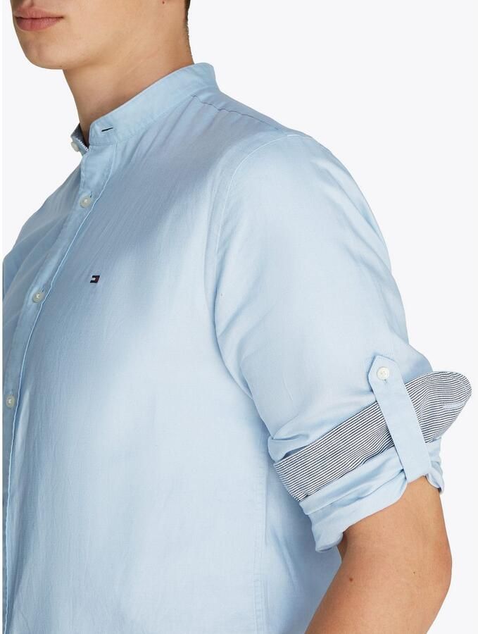 Tommy Hilfiger Regular fit vrijetijdsoverhemd van een mix van katoen en linnen