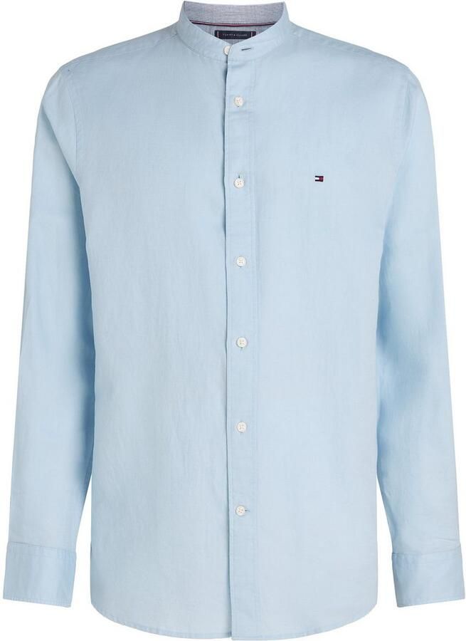 Tommy Hilfiger Regular fit vrijetijdsoverhemd van een mix van katoen en linnen - Foto 4