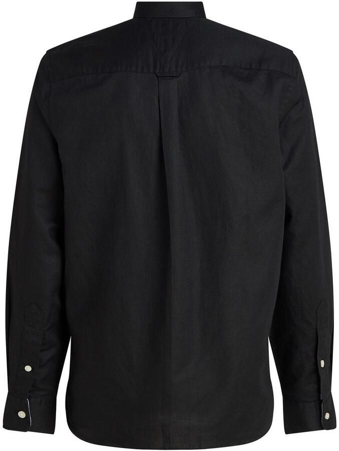 Tommy Hilfiger Regular fit vrijetijdsoverhemd van een mix van katoen en linnen - Foto 2