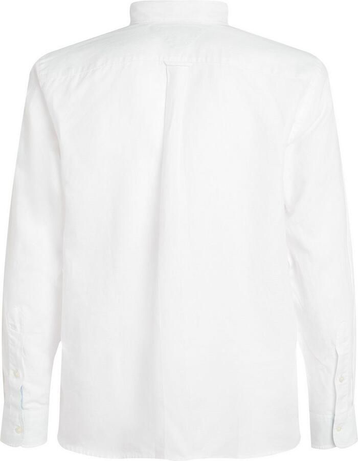 Tommy Hilfiger Regular fit vrijetijdsoverhemd van een mix van katoen en linnen - Foto 2