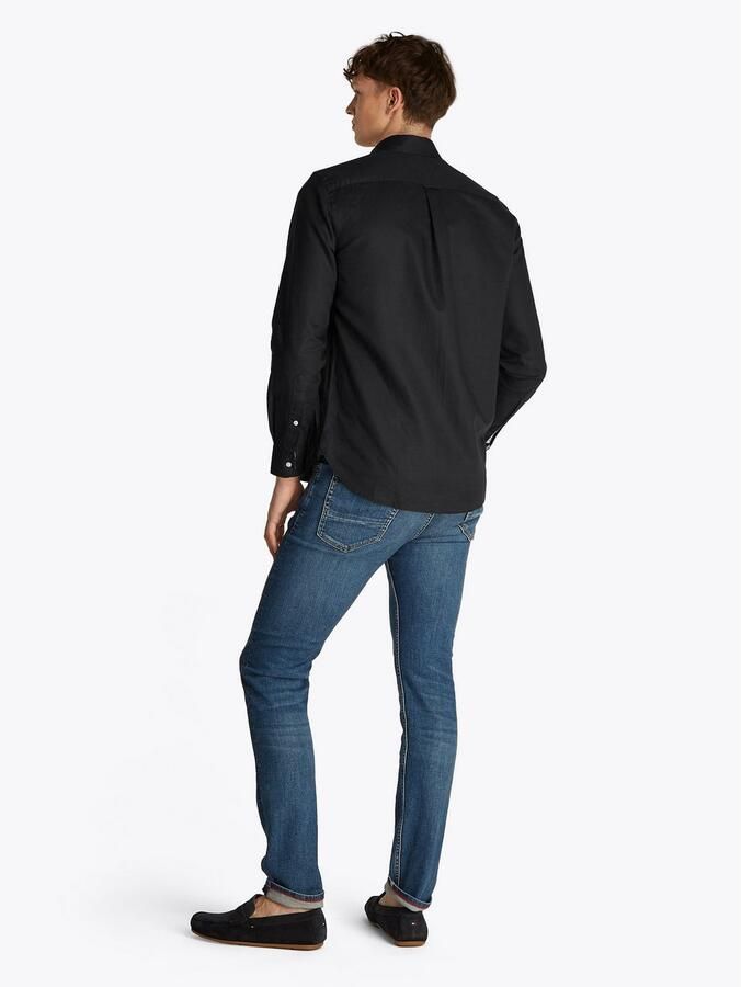 Tommy Hilfiger Regular fit vrijetijdsoverhemd van een mix van katoen en linnen - Foto 4